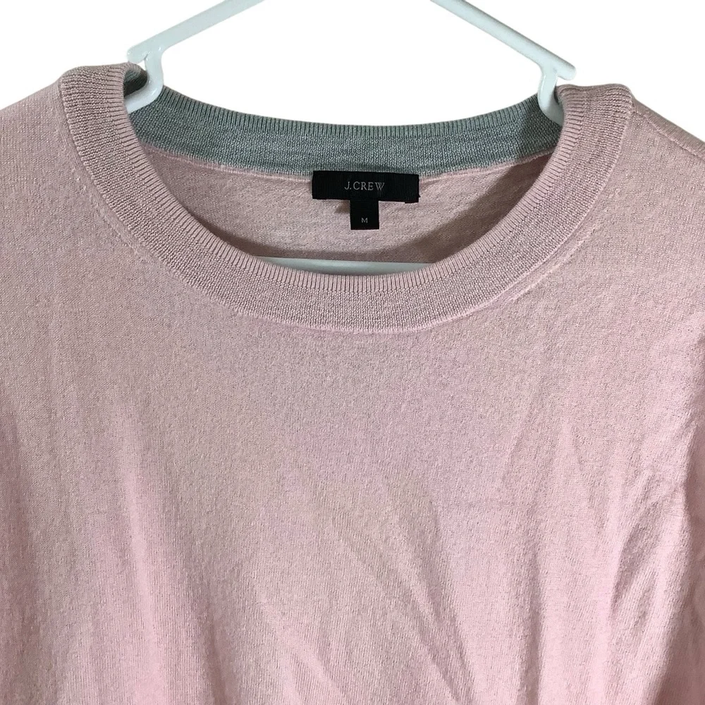 J. Crew Light Pink Wool Women's Crew Sweater
